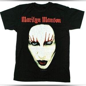 Vtg 2014 Marilyn Manson Tultex T-Shirt Size (M)